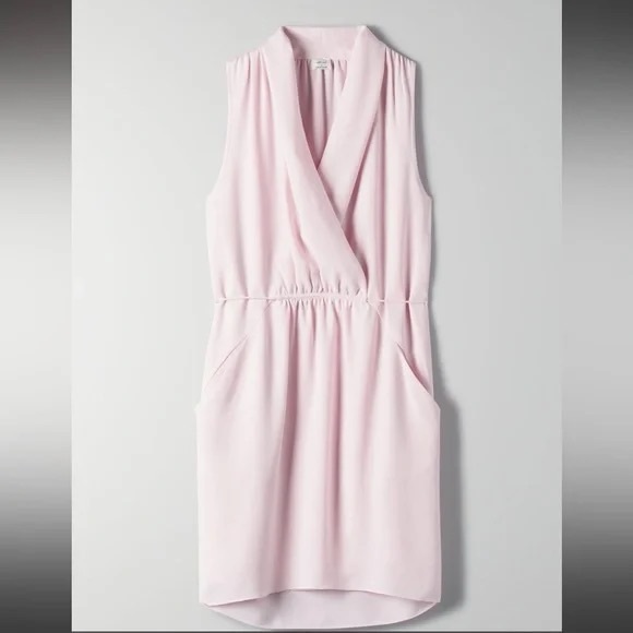 ISO: ❤️ Aritzia Wilfred Sabine Dress in Magnolia Pink size XXS or XS - Picture 1 of 4